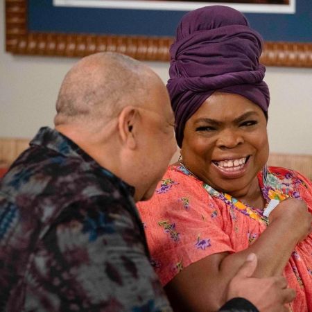 Shola Adewusi at her shooting.